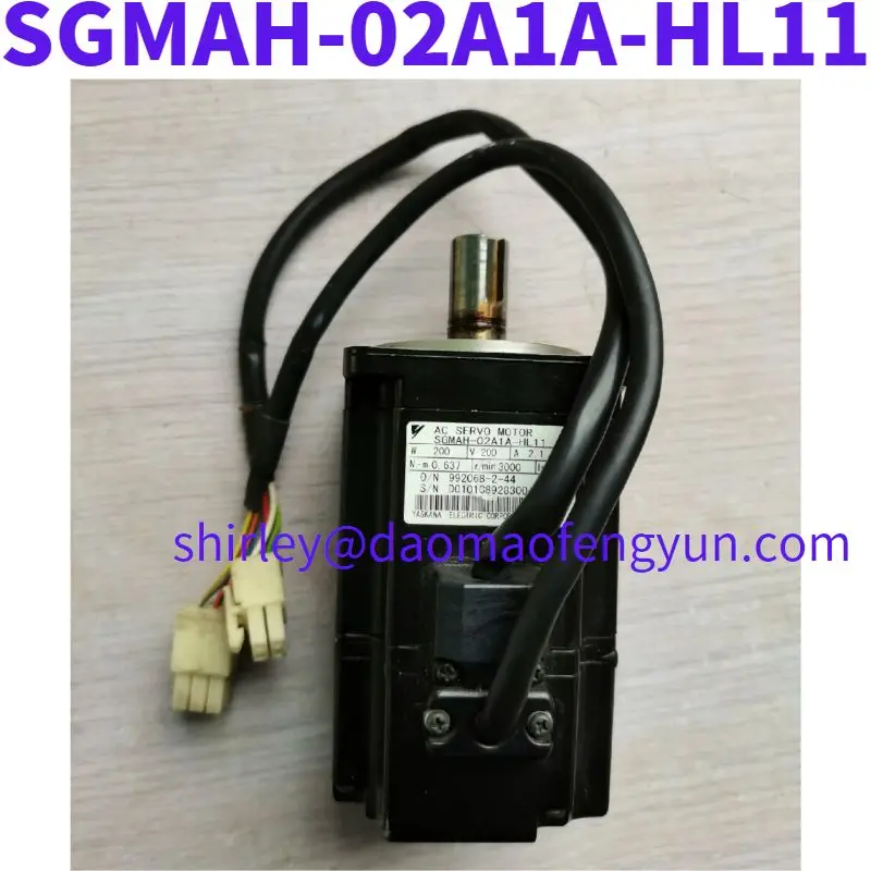 Usado Servo motor SGMAH-02A1A-HL11 200W