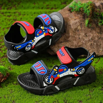 Garoto Sandálias 2023 Verão de Moda de Nova Menino Sandálias de Sola Macia Sandálias para a Menina Garoto de Praia Sapato de Criança Sapatos Casuais, Calçados Esportivos Sandalias