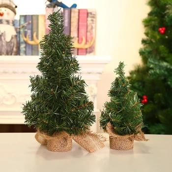 Mini Árvore de Natal Papai Noel de Neve Decoração de Natal para Casa DIY Frost Aldeia Decoração de Natal Árvore de Natal 2024 Ano Novo, Presentes