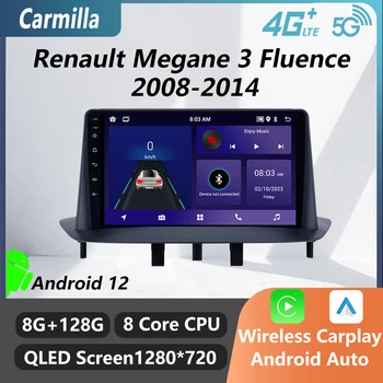 2 Din Android Auto-Rádio Estéreo Para Renault Megane 3 Fluence 2008-2014 9
