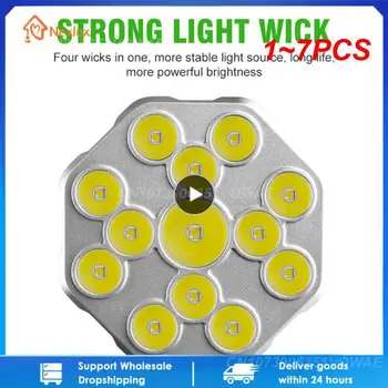 1~7PCS de Alta Potência Lanterna LED COB Lado de Luz Exterior Lâmpada de Emergência Lâmpada de Acampamento Impermeável de Mão Portátil LED Lanternas