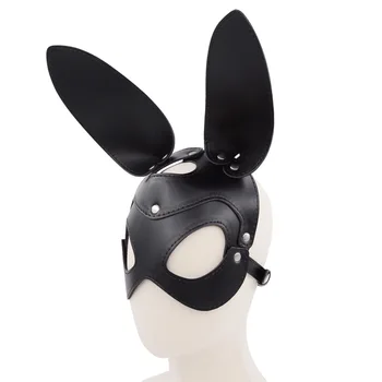 2023 Novo Sexy Ouvido Máscara Máscara de Olho Arnês BDSM Escravo de Ajuste de Função de Jogar Bola Máscara de Casal Paquera Sexo brinquedo Adulto Divertido Produtos