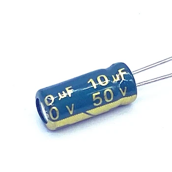 20pcs/monte 50V 10UF capacitor eletrolítico de alumínio tamanho 4*7mm 10UF 20%