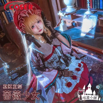 COSER, TRIBO Jogo de Anime Rosa Menina Xuehua Ruby Puro de Halloween, Carnaval dramatização Traje Conjunto Completo