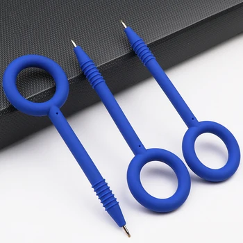 Anel de Silicone caneta de escrita Criativa materiais para a prisão de educação Anti-deglutição Neutro caneta para armazenamento conveniente anti perda anti-