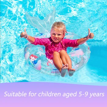 PVC Pool de Natação Círculo Resistente ao Desgaste Sereia Piscina Vagabundos Reutilizáveis Crianças Portátil Conveniente para as Férias de Verão