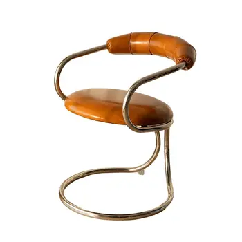 Vida Moderna, Bonita Cadeiras De Metal Para Escritório Luxo Cadeiras De Jantar Sotaque Nórdico Cadeiras Para Pequenos Espaços De Comedor Casa Acessórios