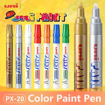 Japonês de papel de carta Uni Paint Marker,PX-20,PX-21 Graffiti caneta de Desenho Plumones Para o Pneu de Casamento Assinatura ручки Multi-Cores
