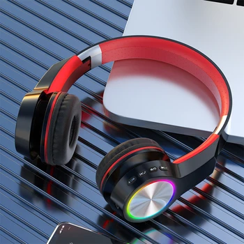 Colorido Através De Ouvido Compatível Com Bluetooth Fones De Ouvido Portátil Redução De Ruído Do Fone De Ouvido Para Casas Escritório