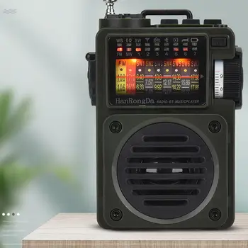 RF750 Portátil Multimédia Leitor de Música Completo de Rádio de Banda do Receptor de Bluetooth NOAA alto-Falante FM/AM/SW/WB Cartão de Rádio TF T3G6
