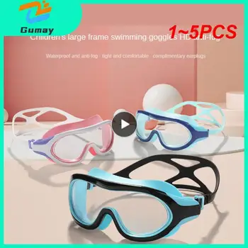 1~5PCS de Natação Óculos de Miopia Profissional Anti-nevoeiro UV de Natação Óculos de Homens, Mulheres Silicone Dioptrias Nadar Esportes Óculos