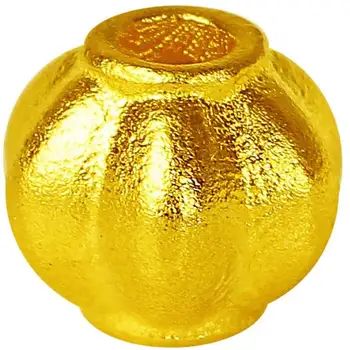 Novo 24K de Ouro Amarelo Esferas 999 Ouro 4mm Solta Esferas de 1pcs