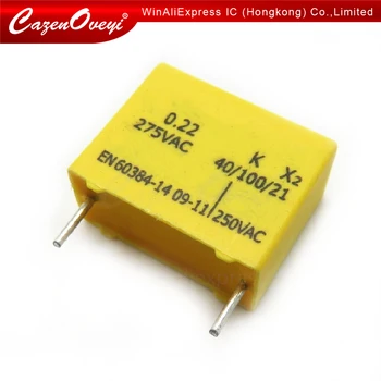 1pcs/muito Alta qualidade da segurança do capacitor MPX40/100/21 0.22 UF 224K 275 DE 0,22 UF 224K Em Stock