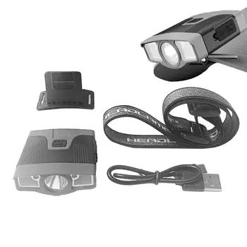 Chapéu de Lâmpada de Luz Ultra Brilhante LED Luzes de Leve as Mãos Livres Farol Lanterna Mini Recarregável Chapéu Lâmpada Para Chapéus de Sol