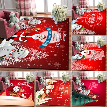 Cartoon Árvore de Natal Santa Santa, Boneco de neve, floco de Neve Decoração Decoração Decoração de Morrer quarto, sala de estar, Restaurante Almofada