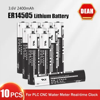 10PCS 3,6 V ER14505 14505 AA Bateria de Lítio Para o PLC máquinas-Ferramentas CNC Medidor de Água, Tela de Toque de despertar Relógio Despertador Substituição Batteria