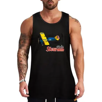 Novo Boeing Stearman parte Superior do Tanque de musculação homem Veste roupas de verão