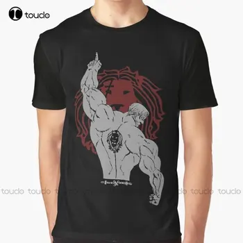 Deus Escanor Gráfico Leões Pecado Do Orgulho Sete Pecados Mortais Nanatsu Não Taizai T-Shirt Engraçada Arte Streetwear Cartoon Tee Xs-5Xl
