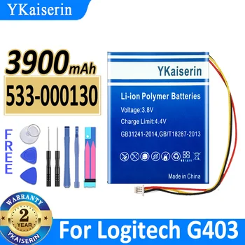 3900mAh YKaiserin Bateria 533-000130 533000130 Para Logitech G403 G900 G.703 x100 Mouse sem Fio de Baterias