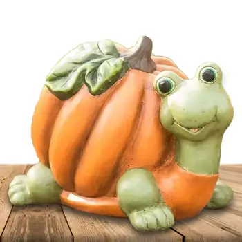 Queda Animal Decoração Criativa Abóboras De Artesanato Coruja Tartaruga Raposas Escultura Ornamento Outono Feliz Estátuas De Animais Para O Dia De Ação De Graças E
