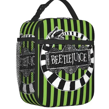 Beetlejuice-fiambrera de gusano escarabajo multifunción para niños, enfriador térmico de película de terror, bolsa de almuerzo um