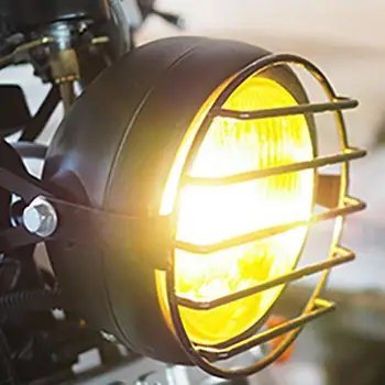 Moto Farol Grade De Ferro, Material De Protecção Ferramenta De Luz Da Tampa Da Lâmpada Do Sinal De Volta Grade Lanterna Traseira Da Motocicleta Acessório