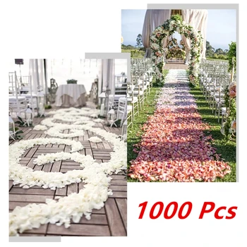 500/1000 Peças Artificiais de Pétalas de Flores Artificiais em Seda Pétalas para o Dia dos Namorados Coração Flor Propor Casamento Decoração