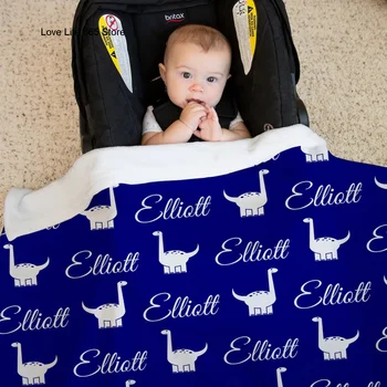 36 Cores Personalizadas Nome Do Cobertor De Flanela Dom Crianças Do Bebê Personalizado Capa De Velo Macio Tecido De Poliéster Para Camping Viagem