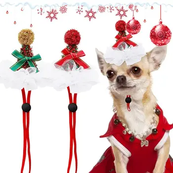 Natal Brilhante Do Cão Festa Decorar Chapéus Bonitos De Moda De Natal Do Cão De Estimação Caps Para Cães Animais De Estimação Grooming Acessórios De Cabelo De Animais De Estimação