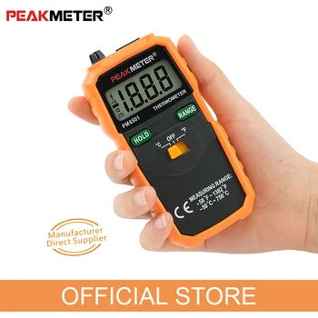 PEAKMETER PM6501 Contato Termômetro Digital de Temperatura com Termopar Testador de -50~750 Celsius de Alta precisão Termômetro de Ferramentas