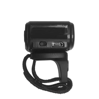 Dedo wearable 2D Anel sem fio BT 4.0 ou 2,4 G Portátil Anel Scanner de código de Barras para Armazenamento Express HS-S03