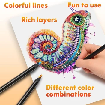 12 Cores Divertido Multicoloridas Núcleos de Lápis Conjunto Portátil Durável Ferramenta de Pintura para Desenho Pintura