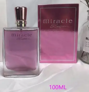 qualidade superior da marca milagre da flor Mulheres perfume homens florais de longa duração sabor natural com atomizador para homens fragrâncias