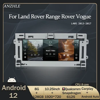 A Qualcomm Android 12 auto-Rádio CarPlay GPS de Navegação Multimédia Leitor De 10,25 Polegadas Para o Range Rover Vogue L405/Esporte L494 2013-2017