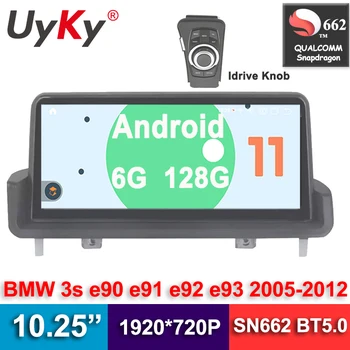 Android 11 Snapdragon 1920*720P 6G 128G Carro Auto Rádio Leitor de Multimédia para o E90 E91 E92 E93 Idrive BT5.0 Wifi Carplay Vídeo em seu GPS