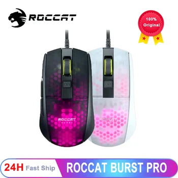 ROCCAT Estourar Pro - Extrema Leve Óptico Pro Gaming Mouse (de alta precisão, de óptica Coruja-sensor de Olho (100 16.000 dpi), RGB