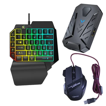 3 Em 1, Bluetooth Gaming Keyboard Mouse Conversor de Combinação Para Smartphone PC PUBG Jogo para Celular Acessórios