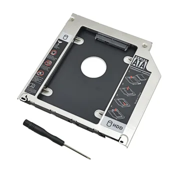 TISHRIC HDD Caddy 9,5 mm SSD SATA CD DVD Para o disco rígido Caso Optibay 3.0 2.5