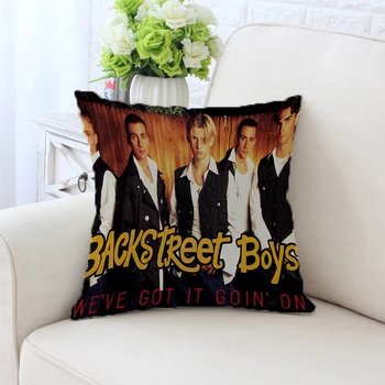 B-Backstreet Boys Sofá Almofadas Decorativas Tampa 45x45 Pilow Cobre para Cama, Travesseiros Fronha 45*45 a Decoração do Carro Personalizado Almofada