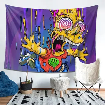 Bart Estética, Decoração Tapeçaria de Arte Pendurada na Parede Tapeçarias na Parede para Sala de estar, Quarto Dormitório