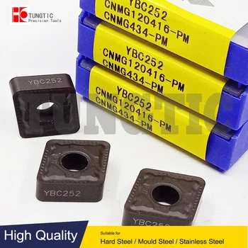 CNMG120416-PM YBC252 Fresa CNC Inserir Torno Ferramentas de Usinagem Torno da Ferramenta de Corte de Metal, Ferramentas de tornear, CNMG 120416