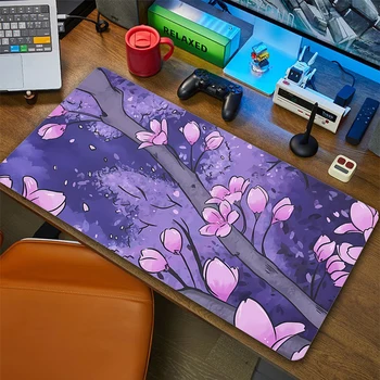 A Flor de cerejeira Jogos Mause Pad Jogo de Tapete de Mesa Gamer XXL 1000x500mm Mousepad teclados Deskmat Sakura Design Mouse Pad
