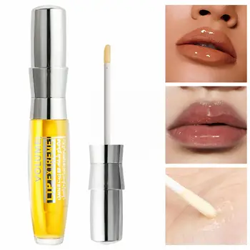 Lip Gloss, Kits para Adultos Colorido Maquiagem Boca Grande Lábio Loção Hidratante Labial Elástico Lábio Loção 6ml