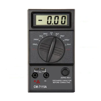 CM7115A Medidor de Capacitância Multímetro Digital LCD Ferramenta de Medição de Dupla Inclinação Integrado Conversor A/D do Sistema