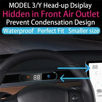 Carro HUD Head-Up Display da Tesla Modelo 3 Modelo Y Dashboard Electrónica Dedicada Velocímetro Digital